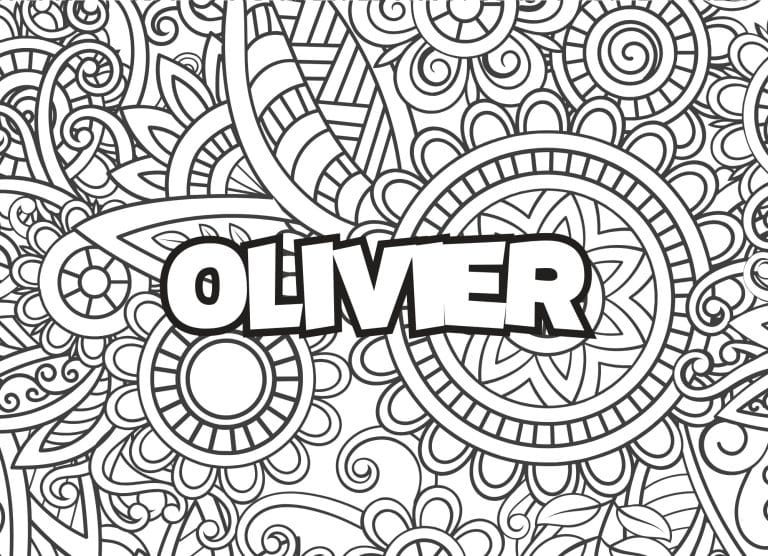 Prenom Olivier Coloriage mandala - dessin gratuit &agrave; imprimer