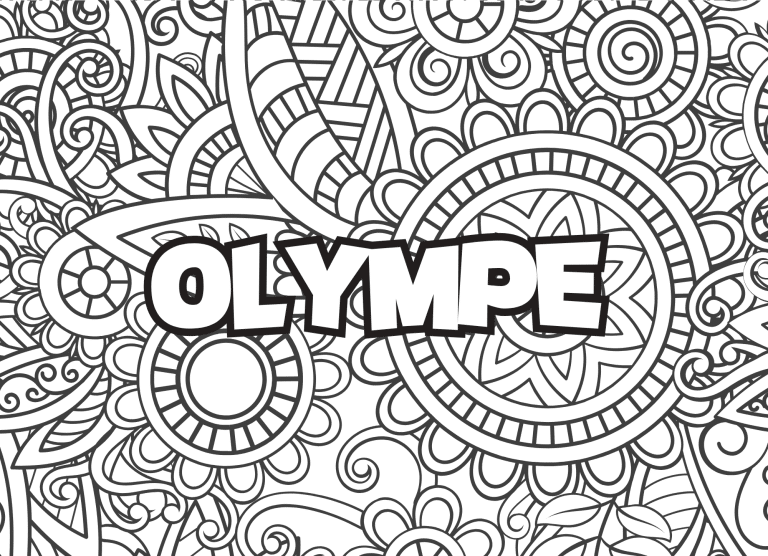 Prenom Olympe Coloriage mandala - dessin gratuit &agrave; imprimer