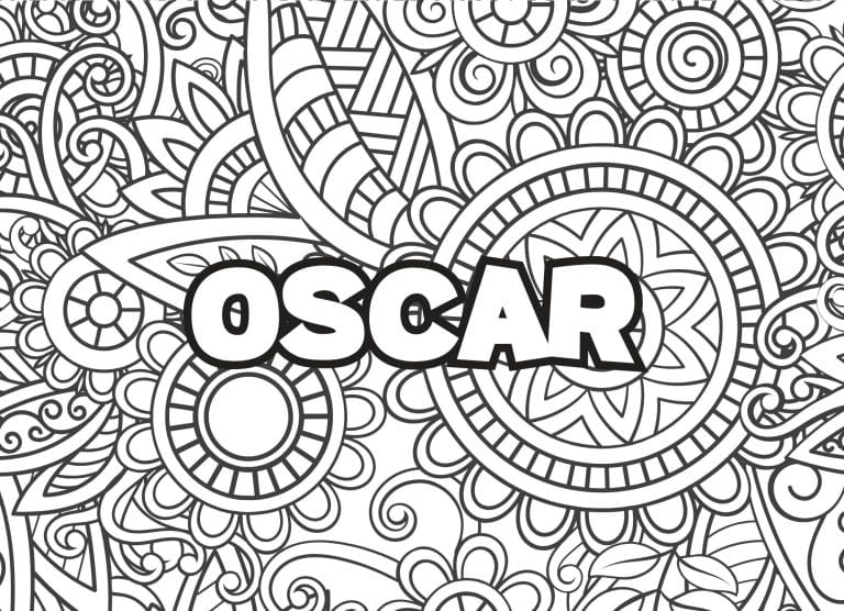 Prenom Oscar Coloriage mandala - dessin gratuit &agrave; imprimer