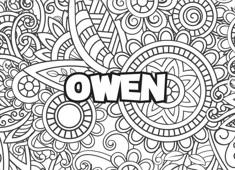 Prenom Owen Coloriage mandala - dessin gratuit &agrave; imprimer