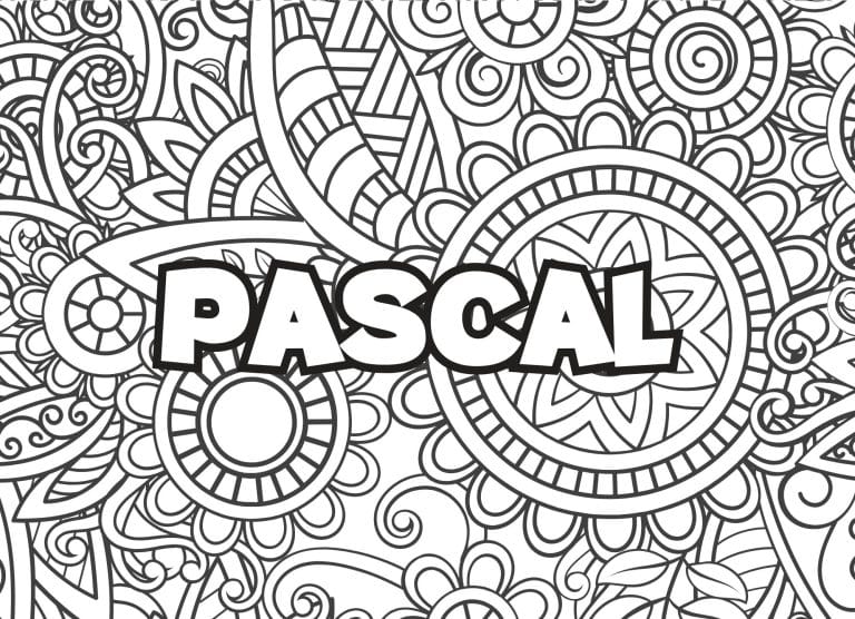 Prenom Pascal Coloriage mandala - dessin gratuit &agrave; imprimer