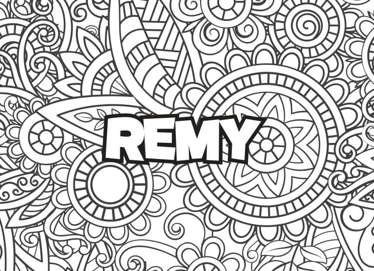 Prenom Remy Coloriage mandala - dessin gratuit &agrave; imprimer