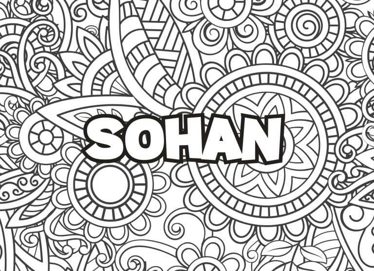 Prenom Sohan Coloriage mandala - dessin gratuit &agrave; imprimer
