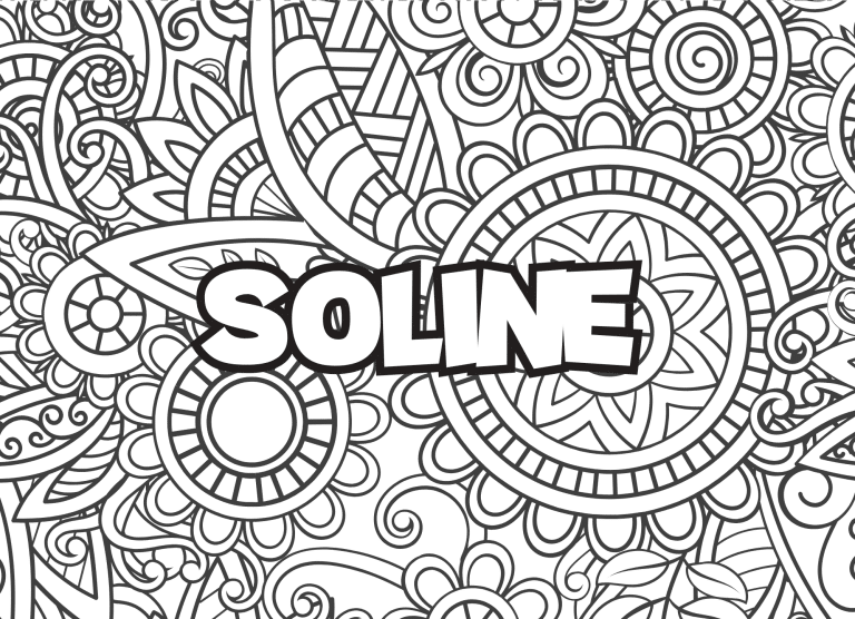 Prenom Soline Coloriage mandala - dessin gratuit &agrave; imprimer