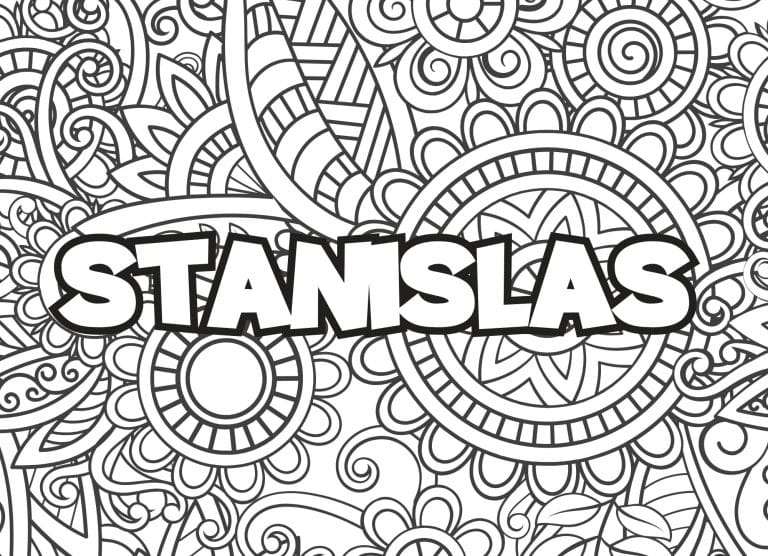 Prenom Stanislas Coloriage mandala - dessin gratuit &agrave; imprimer