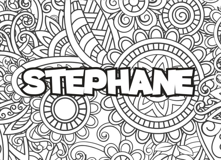 Prenom Stephane Coloriage mandala - dessin gratuit &agrave; imprimer