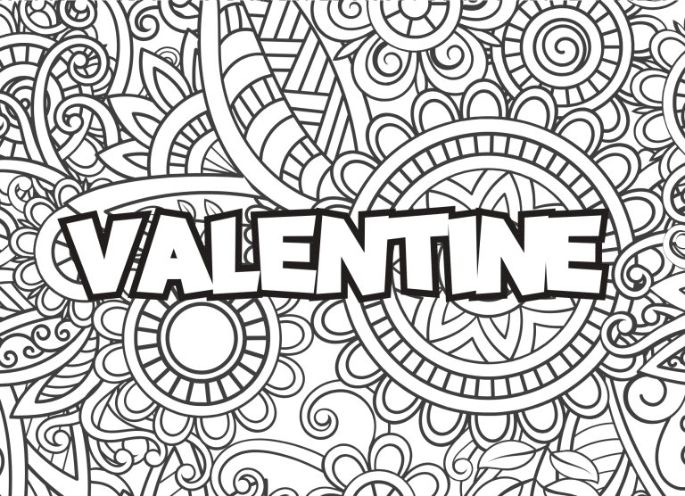 Prenom Valentine Coloriage mandala - dessin gratuit &agrave; imprimer