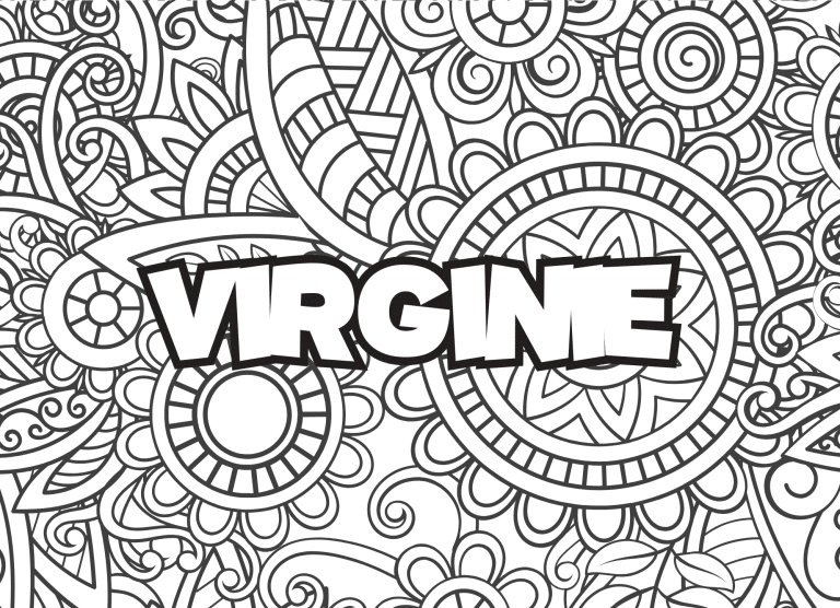 Prenom Virginie Coloriage mandala - dessin gratuit &agrave; imprimer