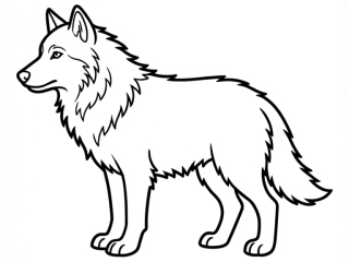 coloriage loup profil à imprimer coloriage loup profil - dessin gratuit à imprimer