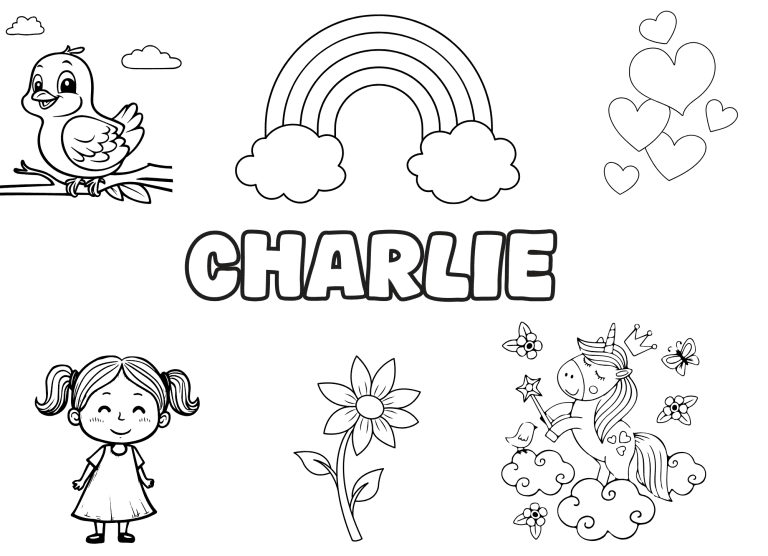 Coloriage prenom charlie - dessin gratuit &agrave; imprimer