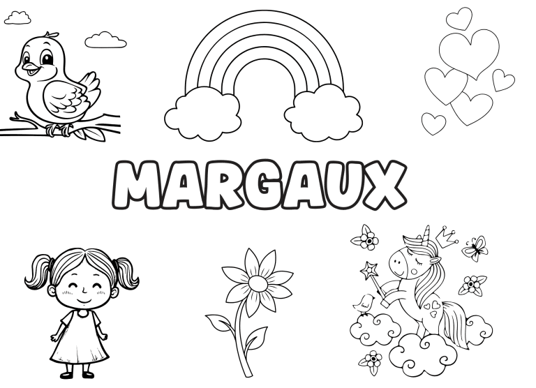 prenom margaux - dessin gratuit &agrave; imprimer