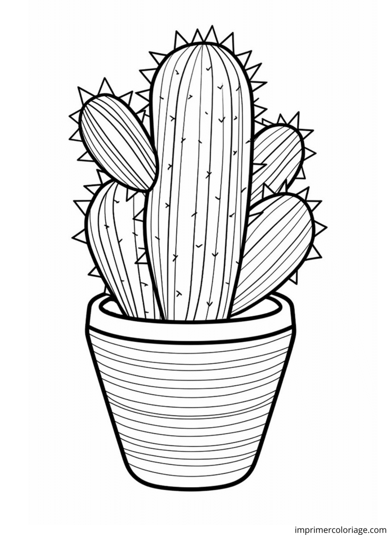dessin cactus maternelle à colorier à imprimer dessin cactus maternelle à colorier - dessin gratuit à imprimer