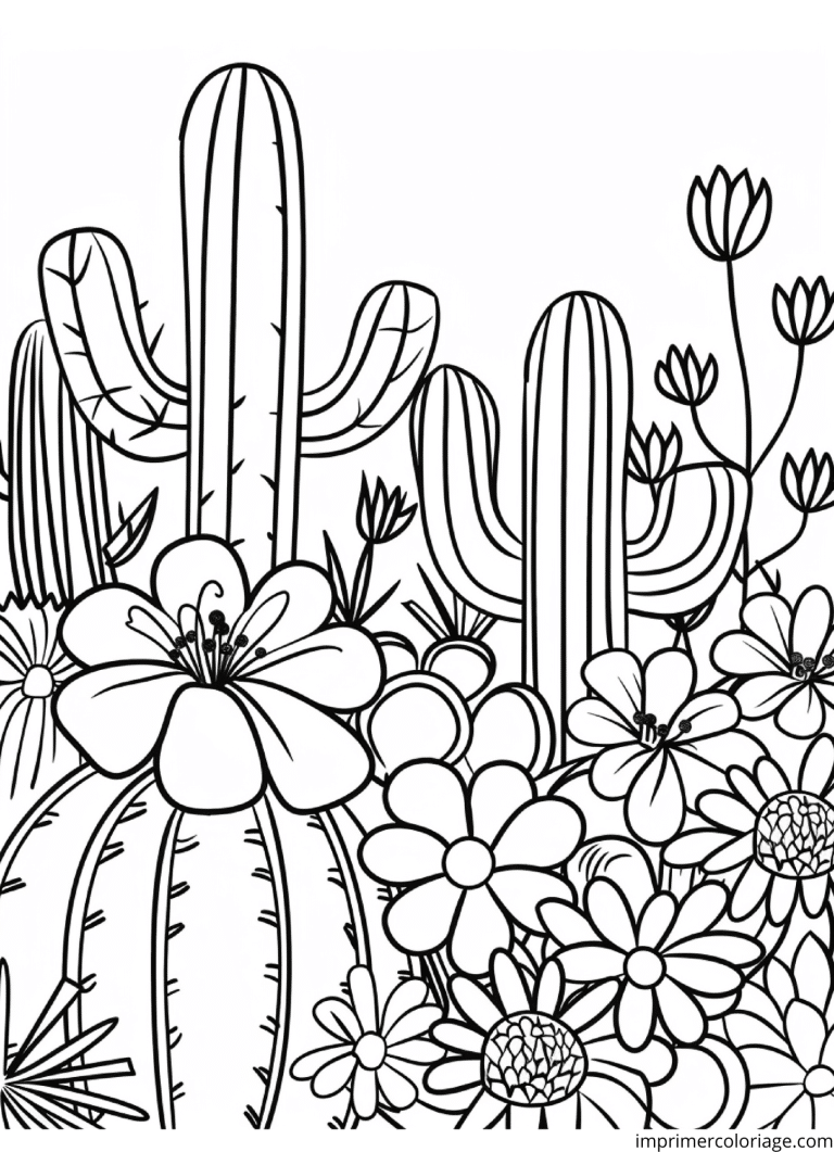 dessin cactus portrait à imprimer dessin cactus portrait - dessin gratuit à imprimer