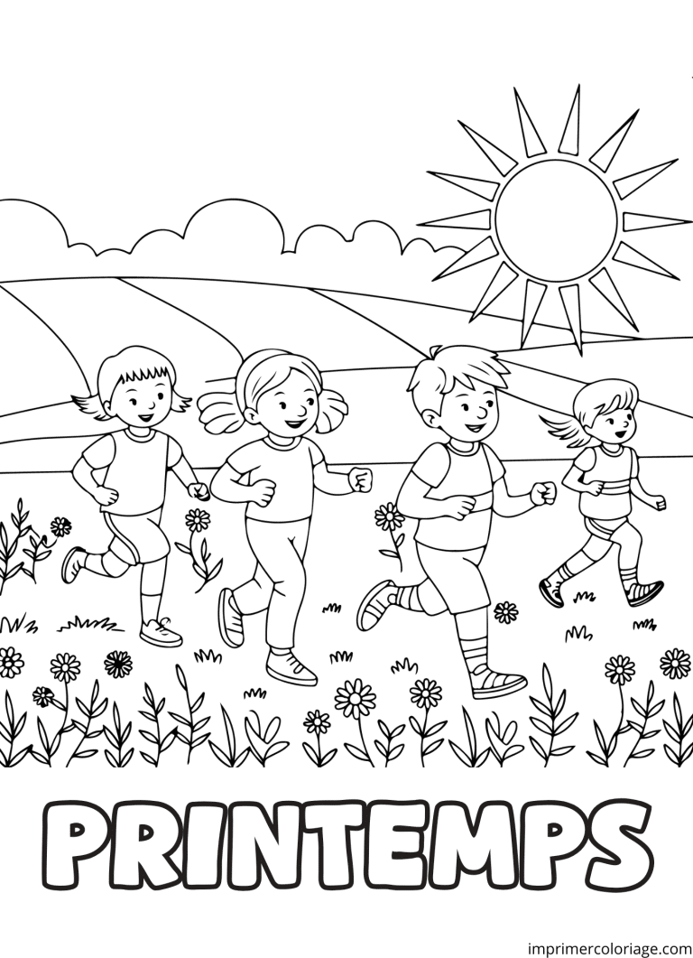 Coloriage soleil enfants - dessin gratuit &agrave; imprimer