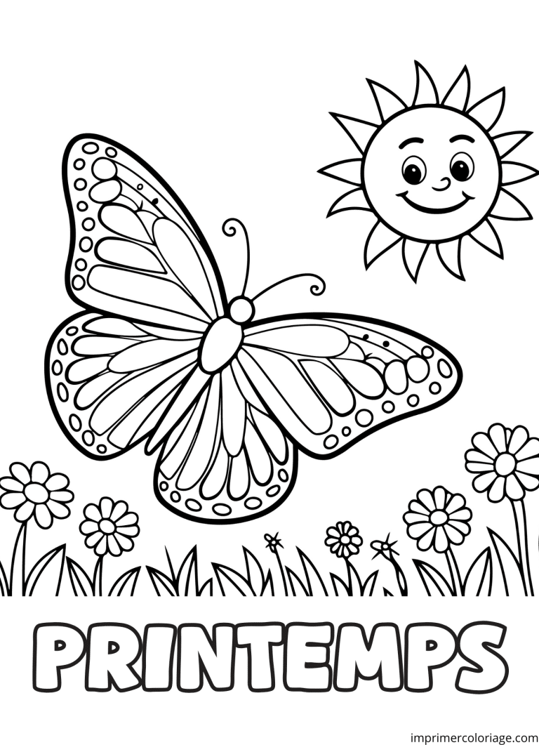 Coloriage soleil fleur - dessin gratuit &agrave; imprimer