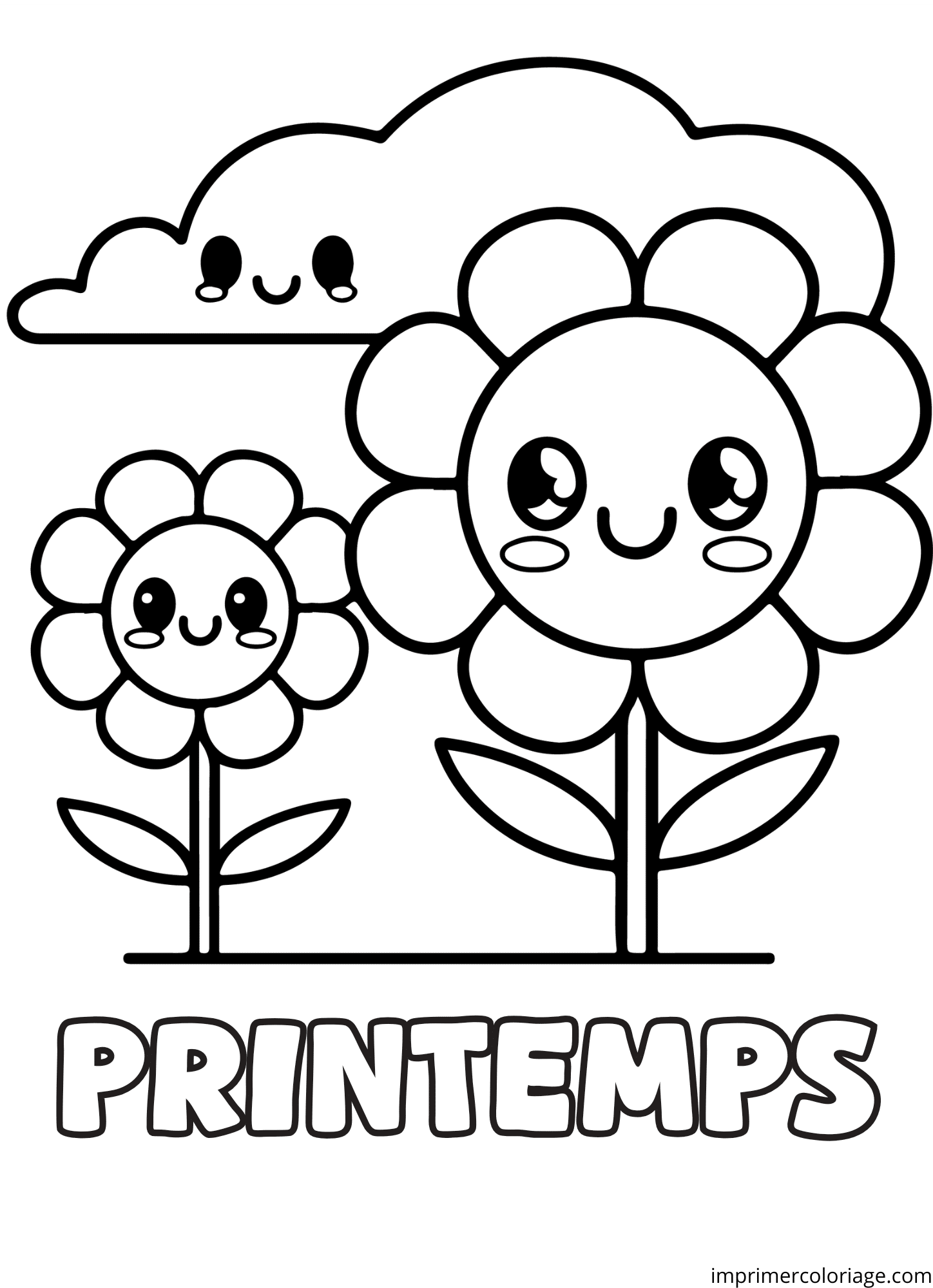 Coloriage Sur Le Printemps A Imprimer Ides De Coloriage