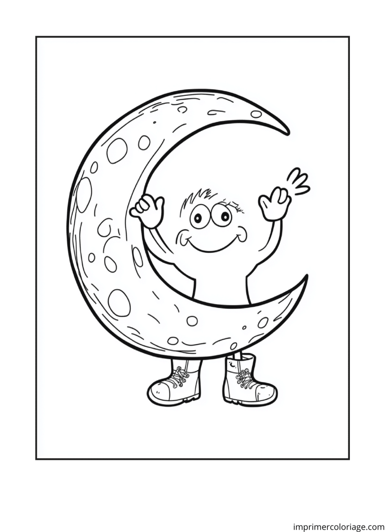 Coloriage de la lettre C rigolo à imprimer Coloriage de la lettre C rigolo - dessin gratuit à imprimer