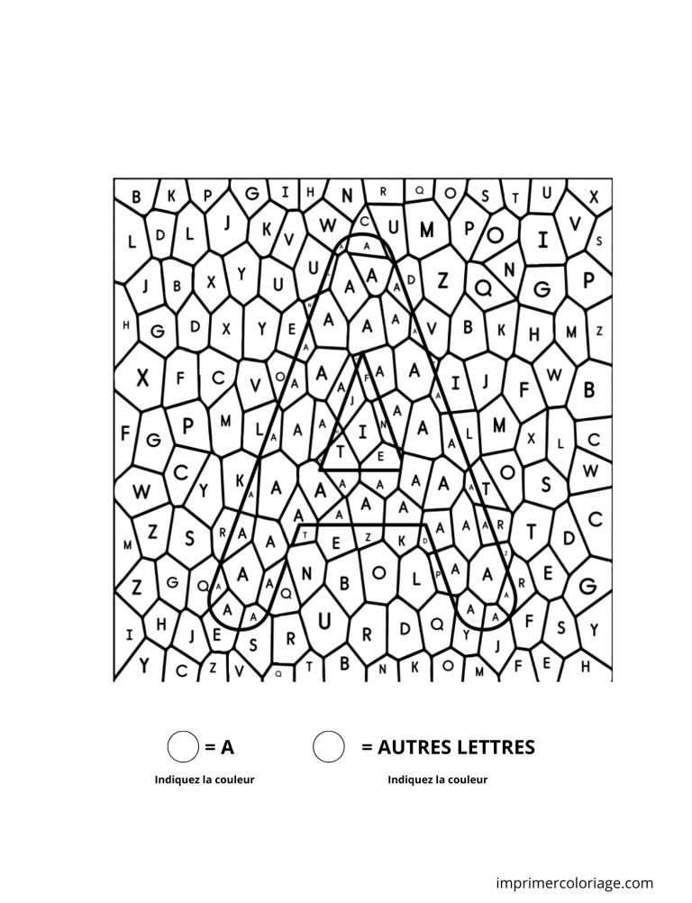 Coloriage magique lettre A en capitale à imprimer Coloriage magique lettre A en capitale - dessin gratuit à imprimer