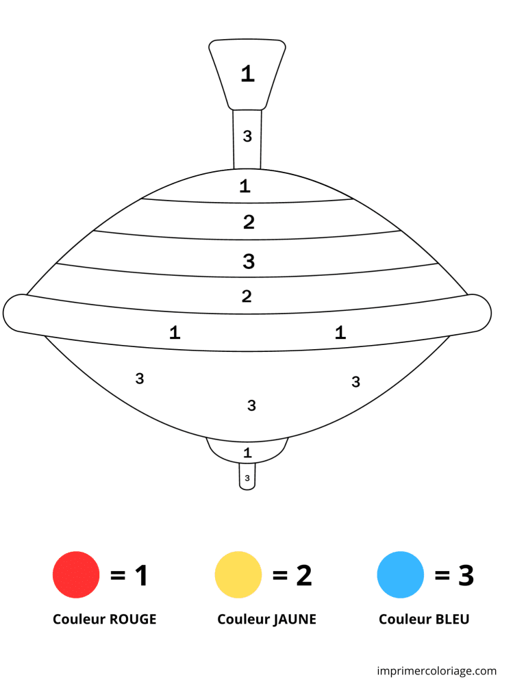 Coloriage magique maternelle ps toupie - dessin gratuit &agrave; imprimer