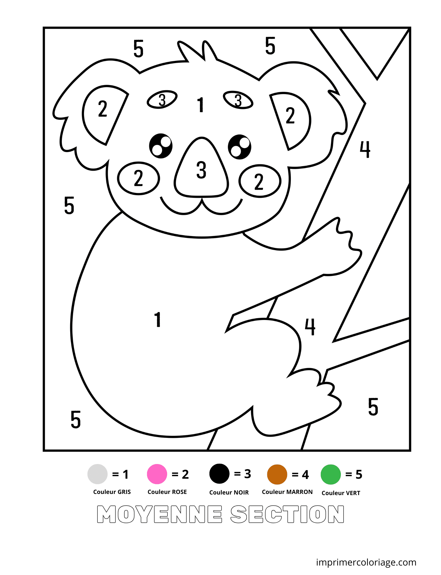 Coloriage Magique MS moyenne Section De Maternelle 1 5 Coloriage Magique MS moyenne Section De Maternelle 1 5