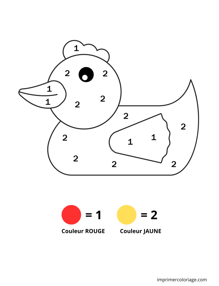 Coloriage magique petite section POULE - dessin gratuit &agrave; imprimer