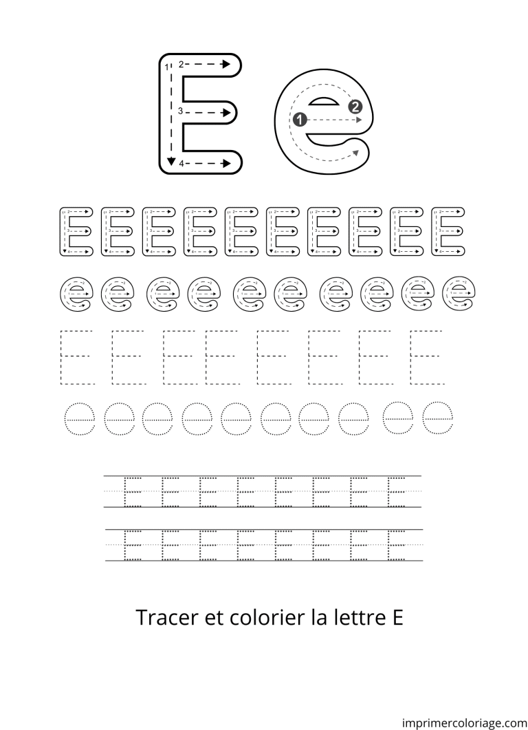 Colorier la lettre E de l’alphabet (2) à imprimer Colorier la lettre E de l'alphabet (2) - dessin gratuit à imprimer