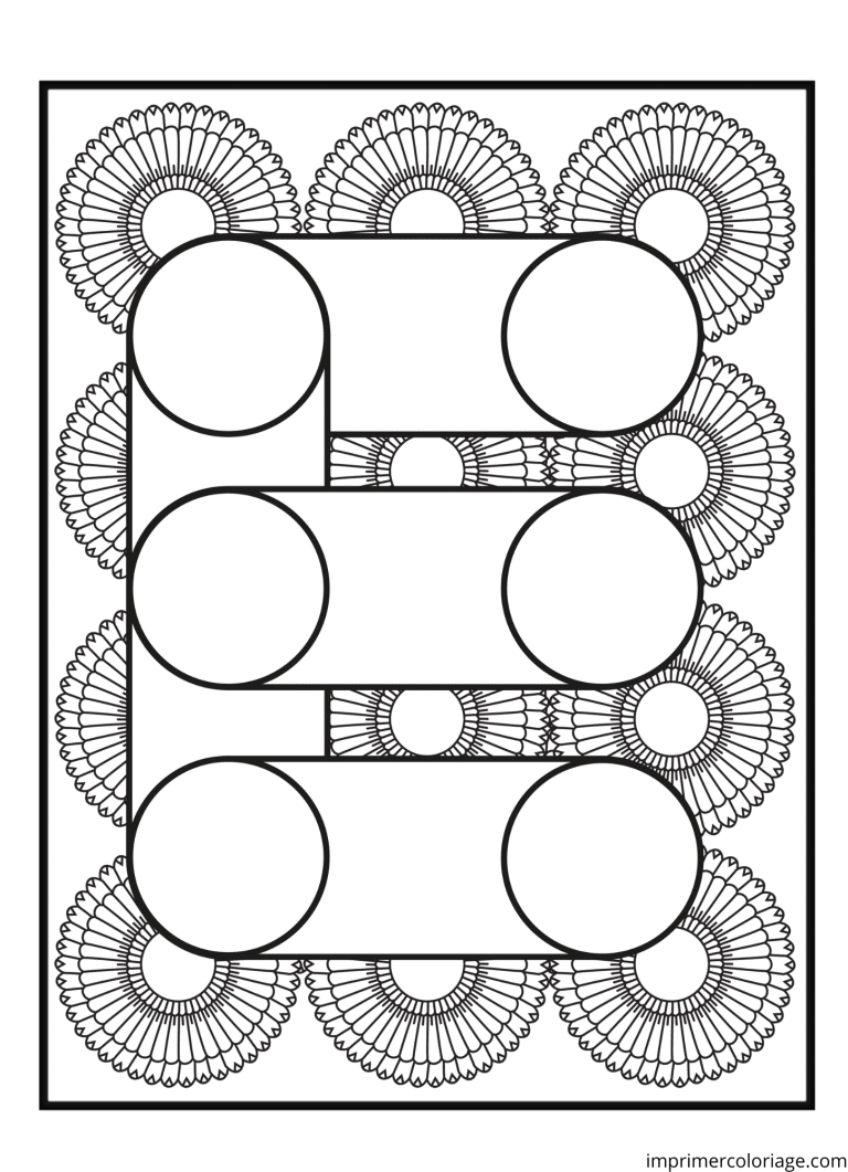 Colorier la lettreE en psychadelique à imprimer Colorier la lettreE en psychadelique - dessin gratuit à imprimer
