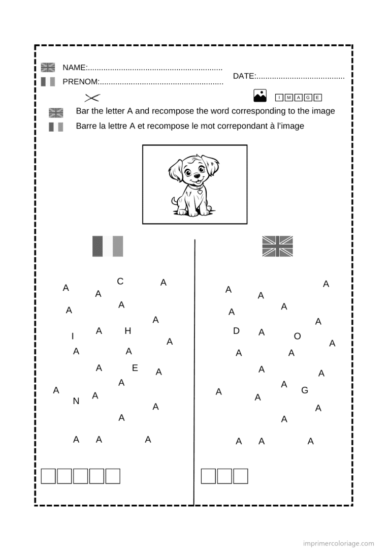 coloriage lettre a jeu lettres - dessin gratuit &agrave; imprimer