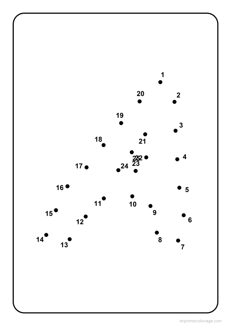 coloriage lettre a majuscule points a relier - dessin gratuit &agrave; imprimer
