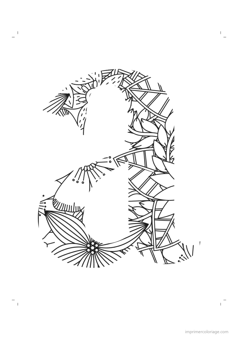 coloriage lettre a minuscule zentangle - dessin gratuit &agrave; imprimer