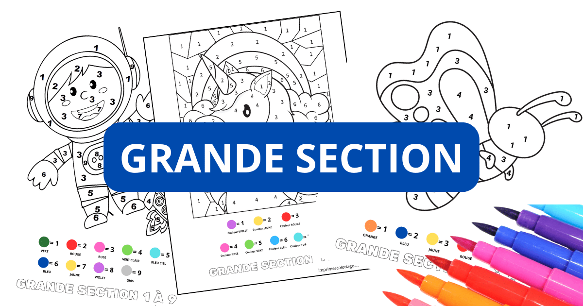 Coloriage magique - Imprimer coloriage