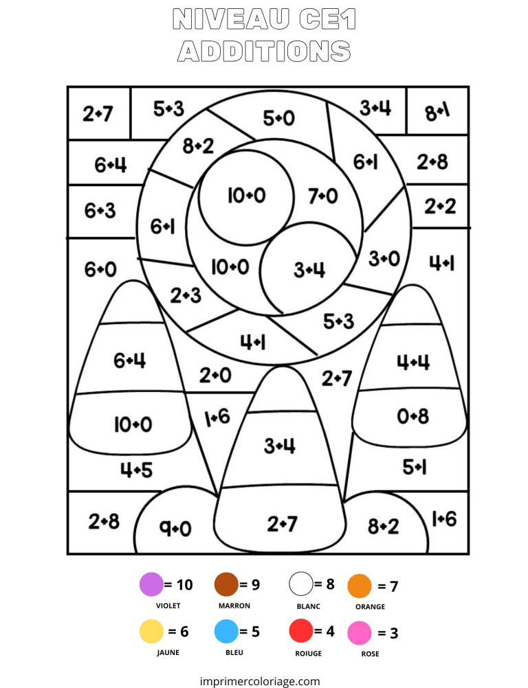 coloriage magique CE1 CHAPEAU - dessin gratuit &agrave; imprimer
