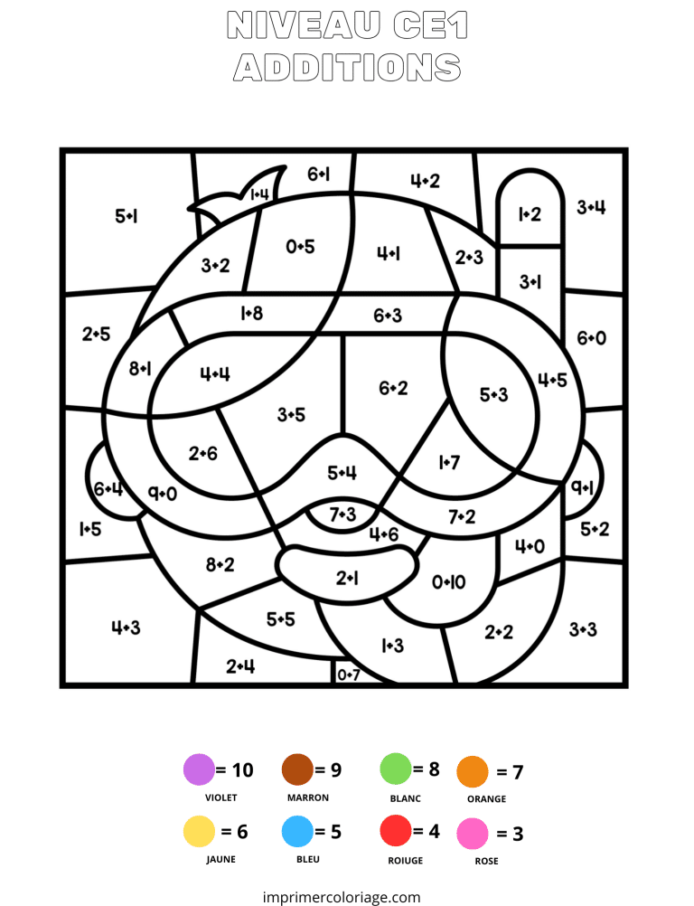 coloriage magique CE1 plong&eacute;e sous marine - dessin gratuit &agrave; imprimer