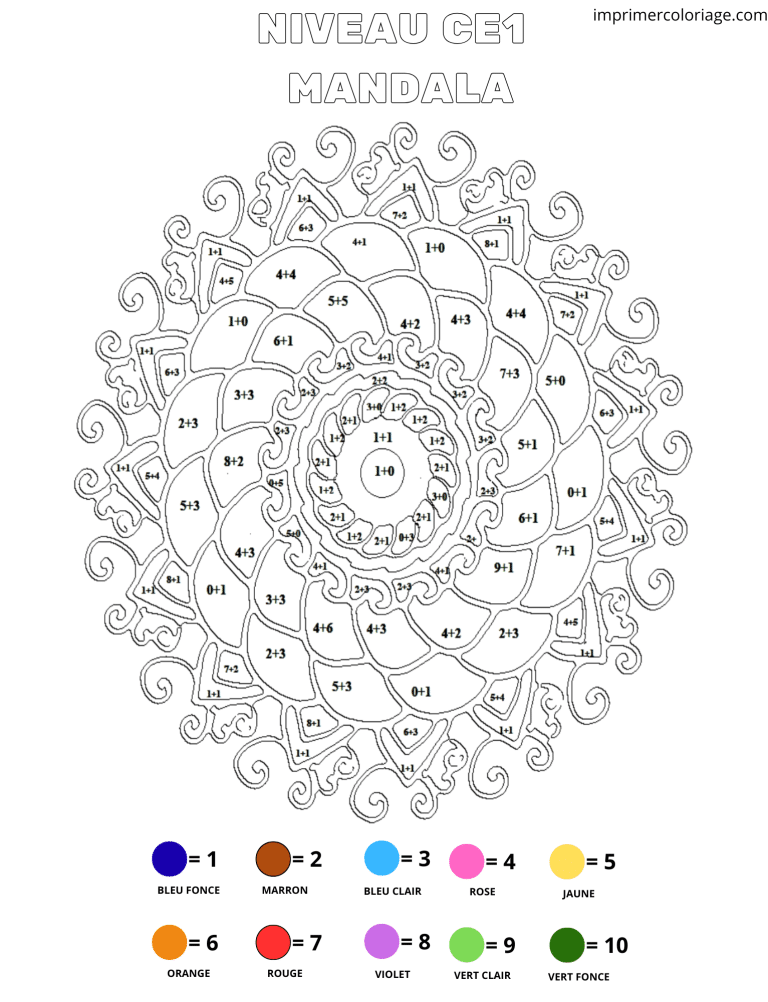 coloriage magique CP soustractions glaces (2) - dessin gratuit &agrave; imprimer