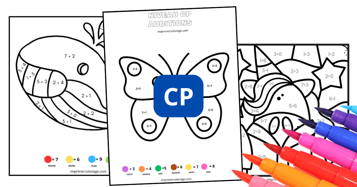 coloriage magique CP - dessin gratuit à imprimer