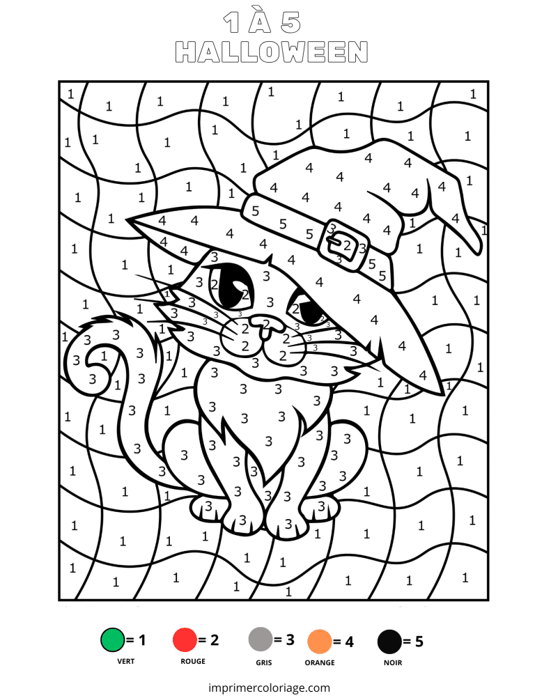 coloriage magique chat botte halloween &agrave; imprimer​ - dessin gratuit &agrave; imprimer