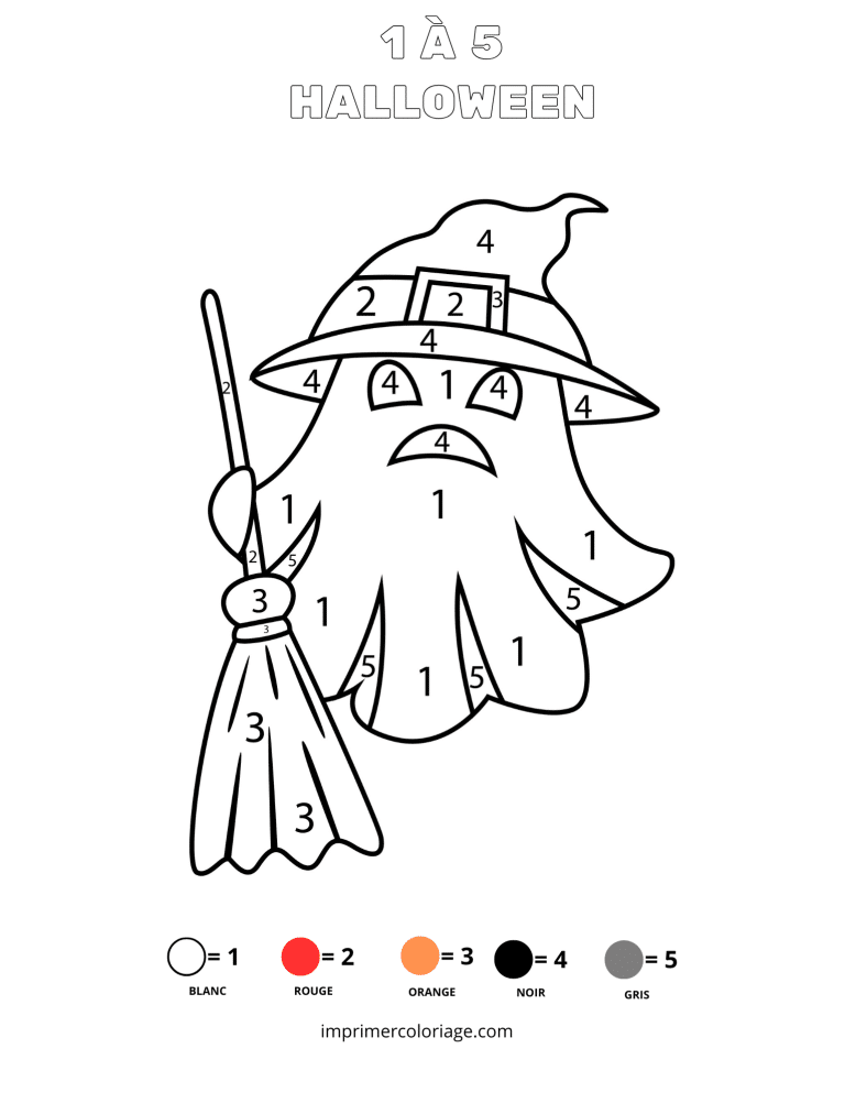 coloriage magique fantomas halloween​ - dessin gratuit &agrave; imprimer