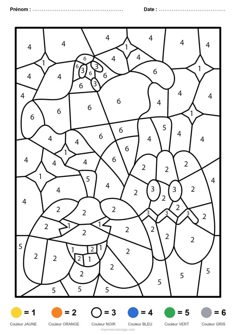 coloriage magique halloween mosaique d halloween - dessin gratuit &agrave; imprimer