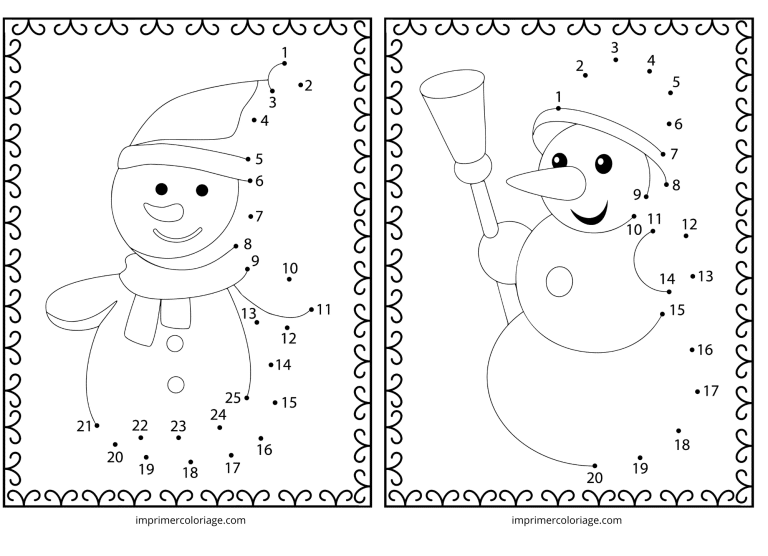 point a relier bonhomme de noel rigolo à imprimer point a relier bonhomme de noel rigolo - dessin gratuit à imprimer