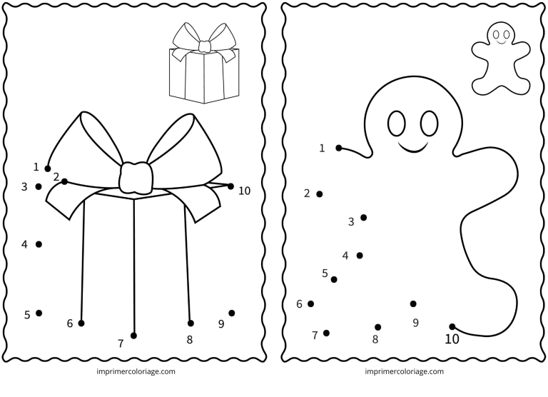 point a relier cadeau avec modele à imprimer point a relier cadeau avec modele - dessin gratuit à imprimer