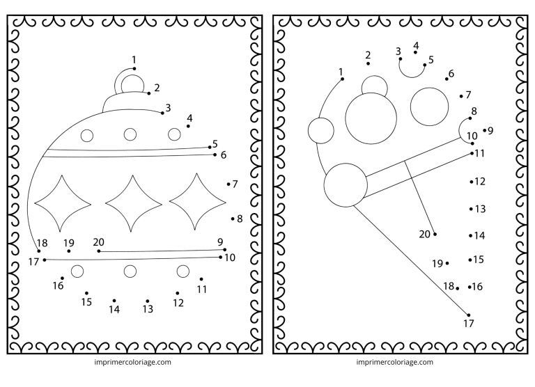 point a relier decoration de noel à imprimer point a relier decoration de noel - dessin gratuit à imprimer