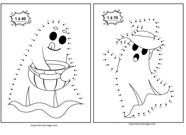 point &agrave; relier fantome de halloween - dessin gratuit &agrave; imprimer