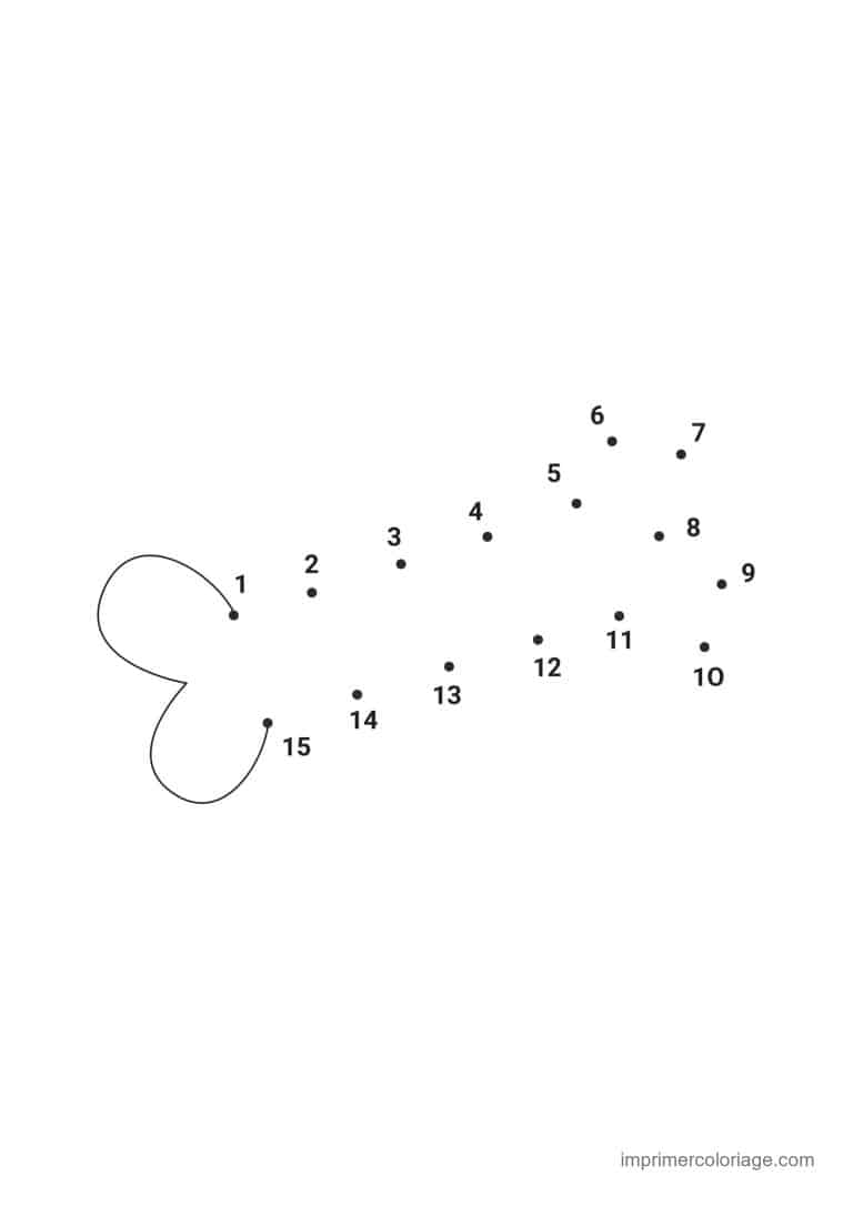 point a relier halloween 1 a 15 chapeau de sorciere - dessin gratuit &agrave; imprimer