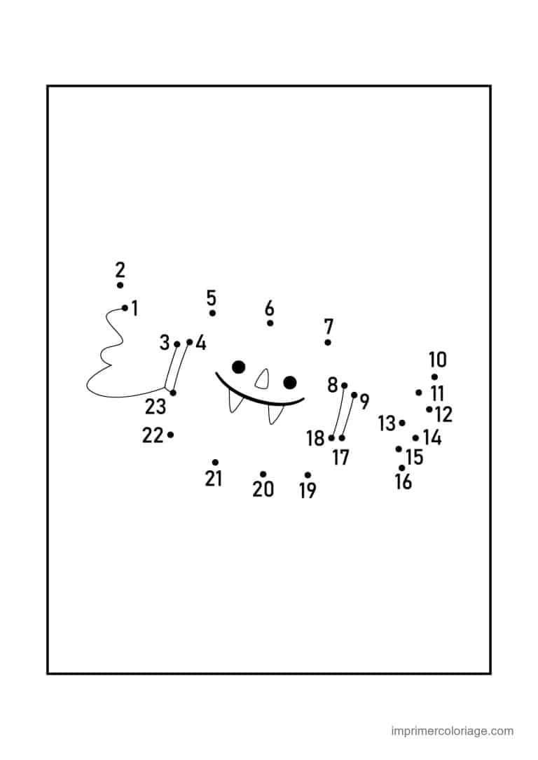 point a relier halloween 1 a 23 chauve souris - dessin gratuit &agrave; imprimer