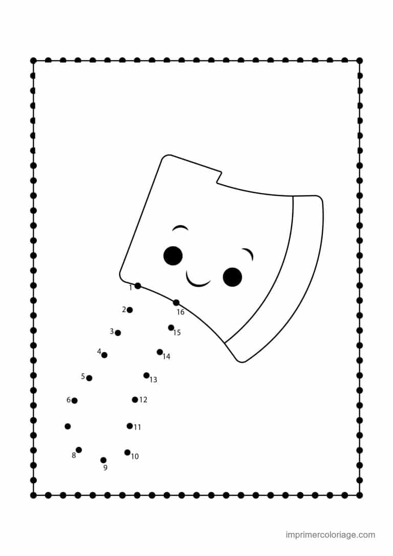 point a relier halloween 1 a 46 fantome souriant - dessin gratuit &agrave; imprimer