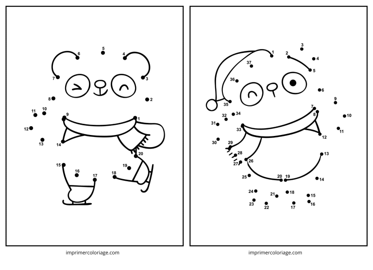 point a relier noel ourson 1 à 20 à imprimer point a relier noel ourson 1 à 20 - dessin gratuit à imprimer