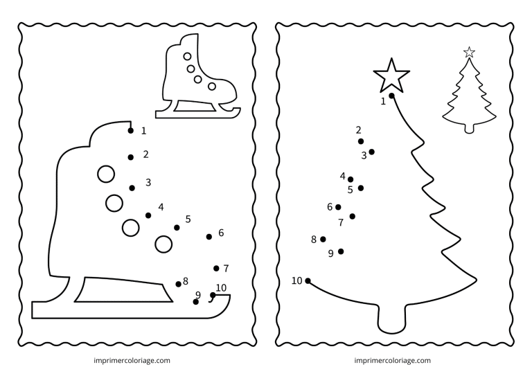 point a relier patin avec modele à imprimer point a relier patin avec modele - dessin gratuit à imprimer