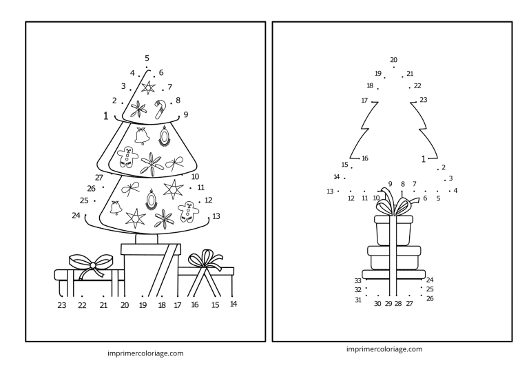 point à relier sapin de noel facile à imprimer point à relier sapin de noel facile - dessin gratuit à imprimer
