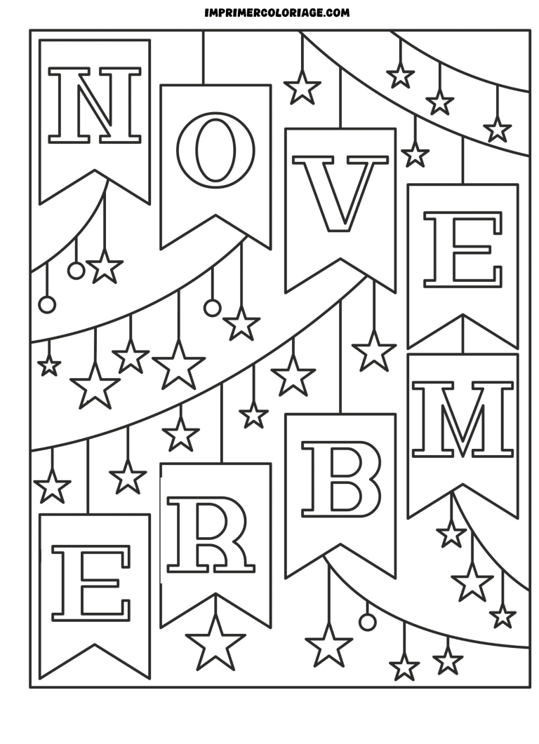 coloriage novembre fete à imprimer coloriage novembre fete - dessin gratuit à imprimer