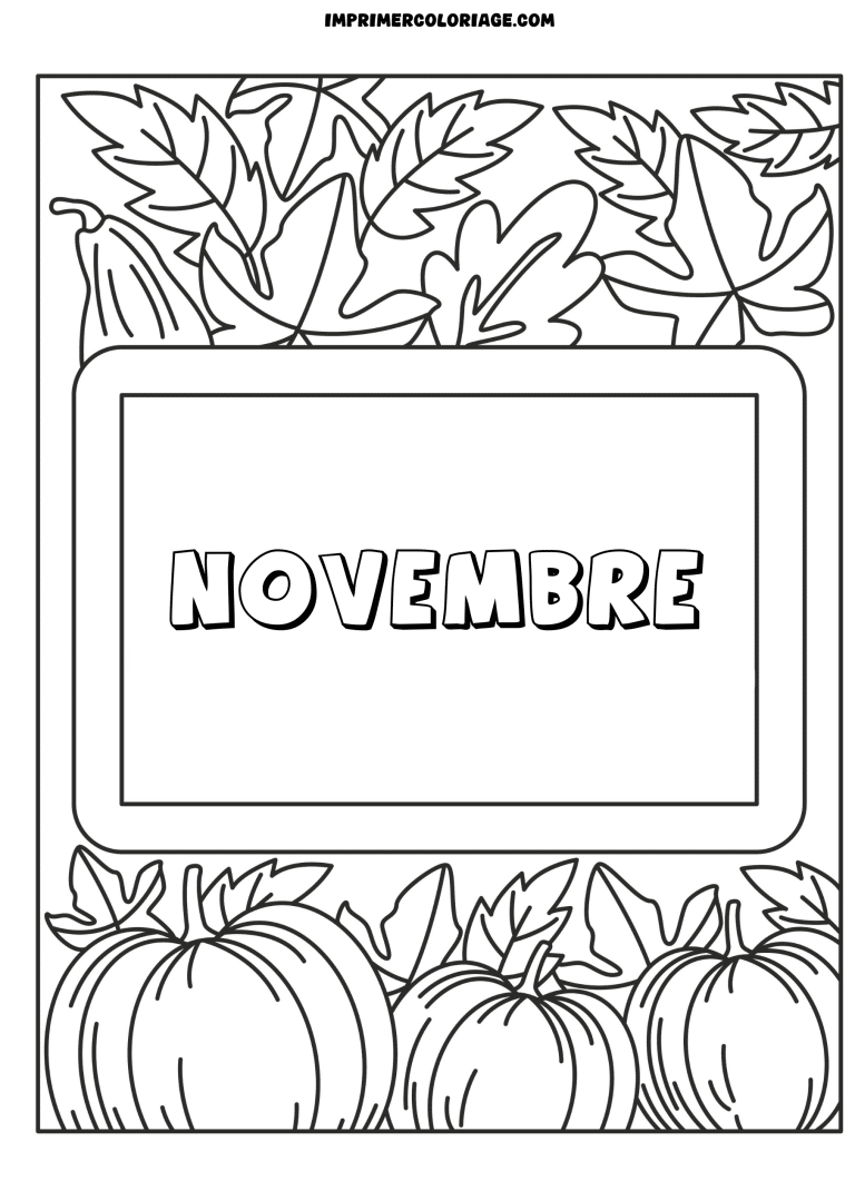 coloriage novembre feuille à imprimer coloriage novembre feuille - dessin gratuit à imprimer